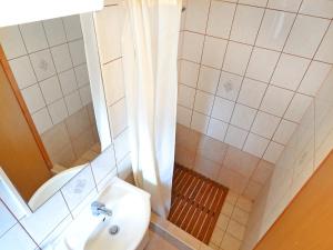 e bagno con doccia, servizi igienici e lavandino. di Apartment Lidija by Interhome a Vir (Puntadura)
