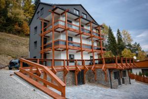 Budova, v ktorej sa apartmánový hotel nachádza