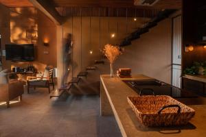 Posezení v ubytování Cabaña Lujo con Alberca Climatizada Vistas al Bosque de Mazamitla