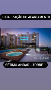 ein Schild mit der Aufschrift „Laega do apartments in a city“ in der Unterkunft Excelente apartamento pé na areia in Barra Velha