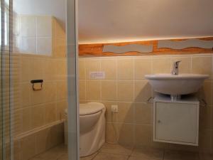 Bathroom sa Gîte Le Chambon-sur-Lignon, 4 pièces, 5 personnes - FR-1-582-137