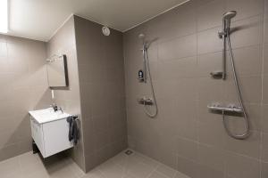Koupelna v ubytování Vakantiewoning Trimaarzate
