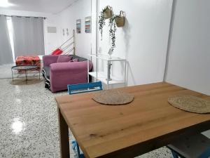 Pensión Playa的休息区