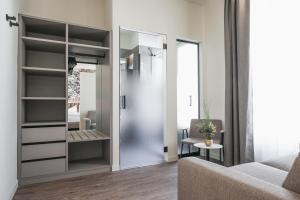 Ein Sitzbereich in der Unterkunft Adaastra Boutique Hotel