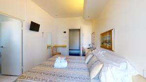 Televízia a/alebo spoločenská miestnosť v ubytovaní Hotel Ligure