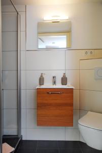 Phòng tắm tại Landhaus Gräfendhron