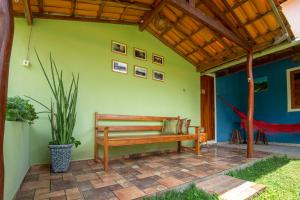 Um jardim em Pousada Aconchego