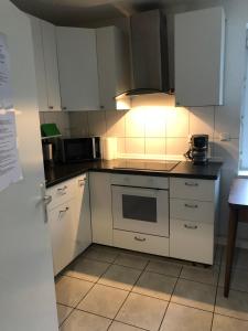 Kuchyň nebo kuchyňský kout v ubytování Ferienhaus Cassel