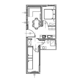 Půdorys ubytování SočaLand Apartmaji