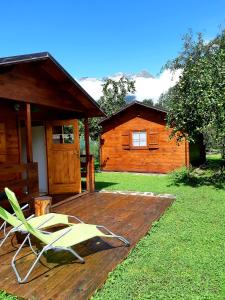 Zahrada ubytování SočaLand Glamping
