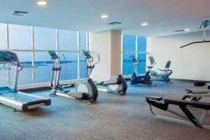 Fitnesscenter och/eller fitnessfaciliteter på Suite exclusiva con balcón y maravillosa vista