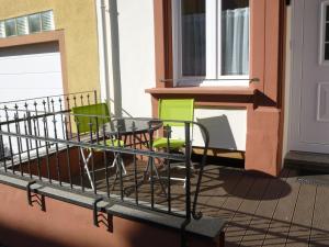 Een balkon of terras bij Moselferienhaus-Zeltingen