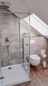 Koupelna v ubytování Penthouse im Dachgeschoss