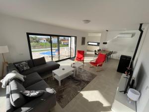 Χώρος καθιστικού στο Casa Felino