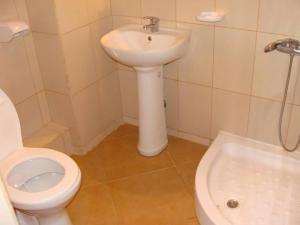 Koupelna v ubytování Casa Soarelui