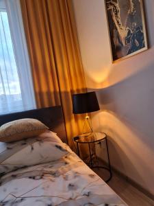 Posteľ alebo postele v izbe v ubytovaní Apartament Nova przy S3