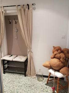 Łóżko lub łóżka w pokoju w obiekcie Feriendomizil Wetzelberger