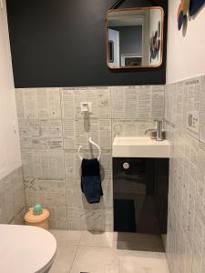 Phòng tắm tại Clos du Cardinal