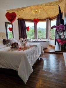 Recanto dos Moinhos - Boutique Hotel客房内的一张或多张床位
