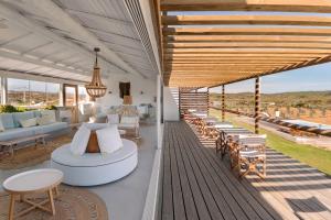 Een balkon of terras bij Hortas do Rio - Casa de Campo