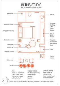 Majutuskoha Dodo Studio 1 I Your luxury cosy retreat home korruse plaan