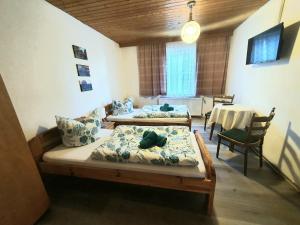 TV a/nebo společenská místnost v ubytování Gästehaus Weißes Lamm - MONTEURZIMMER