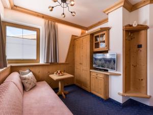 TV a/nebo společenská místnost v ubytování Appartements Alpenschlössl