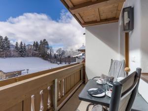 En balkon eller terrasse på Appartements Alpenschlössl