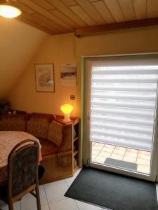 Katil atau katil-katil dalam bilik di Ferienappartement Obrigheim