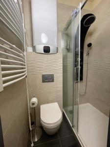 Koupelna v ubytování Stylové apartmánky