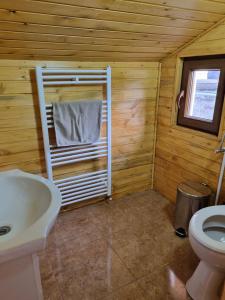 Koupelna v ubytování Cabana Valisoara