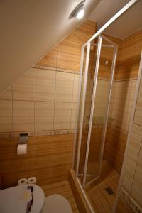 Et badeværelse på Apartmány Sněženka