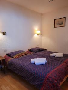 Zimmer mit 2 Betten in einem Zimmer in der Unterkunft Chalet LE TRIOLET in Chamonix-Mont-Blanc