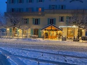 Hôtel Restaurant des Lacs v zimě