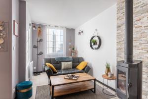 Posezení v ubytování La Jeannette - maison avec jardin