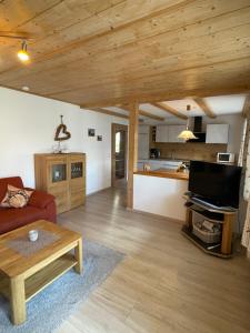 Kuchyň nebo kuchyňský kout v ubytování Ferienwohnung Grüntenblick