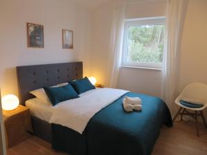 Posteľ alebo postele v izbe v ubytovaní Korčula - apartman 1, Prigradica - IVAN