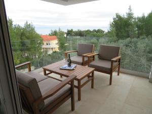 Balkón alebo terasa v ubytovaní Korčula - apartman 1, Prigradica - IVAN