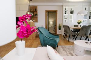 Posezení v ubytování Lusso Apartman