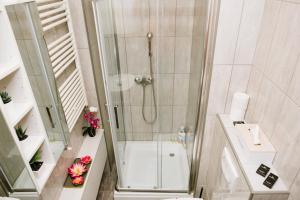 Koupelna v ubytování Lusso Apartman