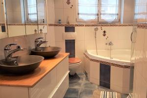 Koupelna v ubytování Appartement Lehnbach