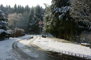 Eifelhoeve in Benenberg v zimě