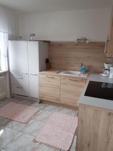 Köök või kööginurk majutusasutuses Zweite Heimat