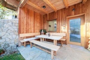 Patio nebo venkovní prostory v ubytování Chalet Ebnerhof
