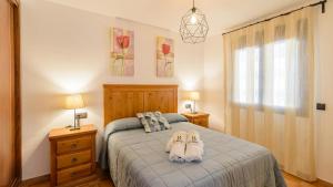 Posteľ alebo postele v izbe v ubytovaní Casa Olivia Cómpeta by Ruralidays