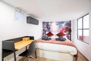 Vuode tai vuoteita majoituspaikassa For You Rentals New Duplex Apartment Chamberí-Arapiles BDG46