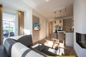 Kuchyň nebo kuchyňský kout v ubytování Beachhouse Bansin App 06