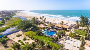 an aerial view of the resort and the beach at Aimberê Eco Resort Hotel in Coqueiro