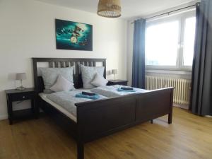 Postel nebo postele na pokoji v ubytování Don Quijote Ferienwohnung