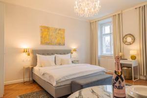 Postel nebo postele na pokoji v ubytování Parkview Boutique Apartments